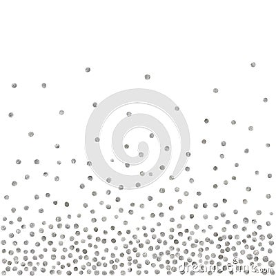 Abstract pattern of random silver dots Vector Illustration