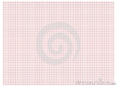 Abstract pattern Right angled lines arranged horizontally and perpendicularly red color on white background Arrange Vertical and Stock Photo