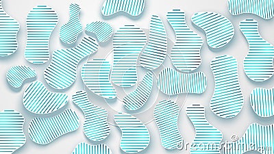 Abstract funny mosaic composition Stock Photo