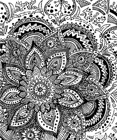 Abstract pattern vector emblem Lace pattern illustration vector abstraction intricate pattern Vector Illustration
