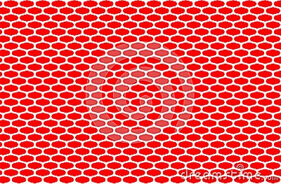 Abstract pattern white net on red background,design mash and decoration for backdrop Vector Illustration