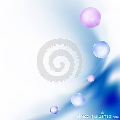 Abstract pearl background Blue wave background eps10 Vector Illustration