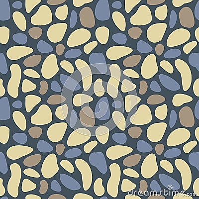 Abstract Pebble Seamless Pattern Texture Vector Illustration