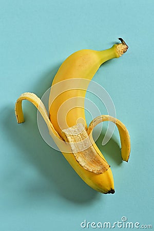 Abstract Peel Ripe Banana Stock Photo