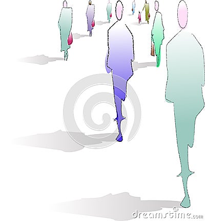 Abstract people Vector Illustration