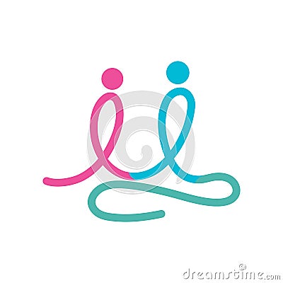 Abstract People symbol, togetherness and community concept design Stock Photo