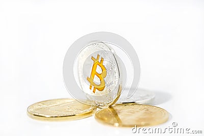 Abstract photo of cryptocyrrency. Stock Photo
