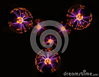 Abstract photo of electric waves. Stock Photo