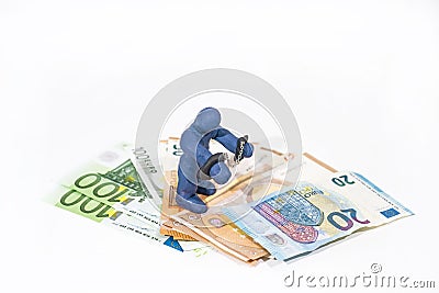 Abstract photo of financial scamming. Stock Photo