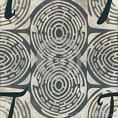 Abstract Pi seamless repeating pattern Stock Photo