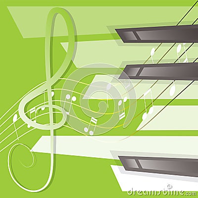 vector abstract piano background Vector Illustration