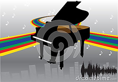 Abstract piano design Stock Photo