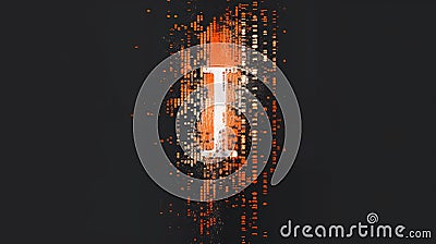 Abstract picture of mysterious pattern design of tiny text and symbol. AIG53. Stock Photo