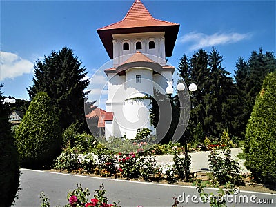 Abstract pictures pictures with church in Romania Stock Photo