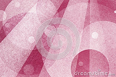 Abstract pink background with layers of circles and light beams Stock Photo