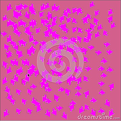 Abstract pink background with pink arrows and arrows Vector Illustration