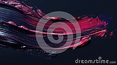 Abstract Pink and Blue Swirls on Dark Background Stock Photo
