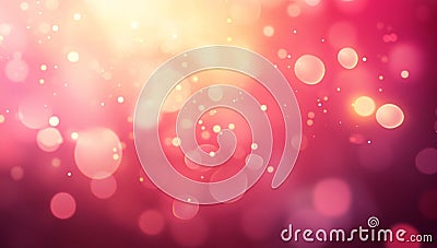 Abstract Pink and Gold Bokeh Background Texture Design Image red glow soft warm cool shiny coral Stock Photo