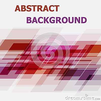 Abstract pink and orange geometric overlapping background Vector Illustration