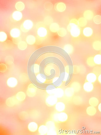 Abstract pink, orange, red and white light bokeh background for Xmas, Valentine, New Year, Easter or special event and moment Stock Photo
