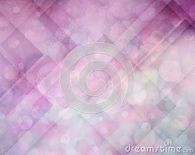 Abstract pink and purple background with angles and circles Stock Photo