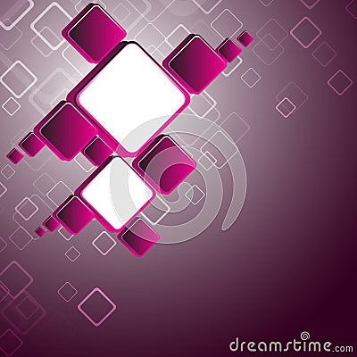 Abstract pink square background Vector Illustration