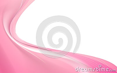 Abstract pink wavy smooth background Vector Illustration