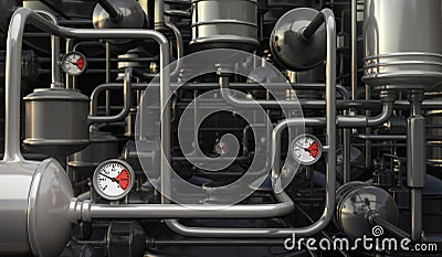 Abstract pipes Stock Photo