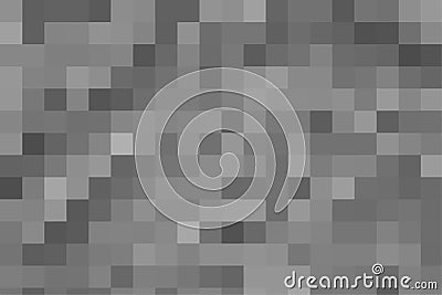 Abstract pixel gray background. Vector geometric texture of square grey pixels. Vector illustration Vector Illustration