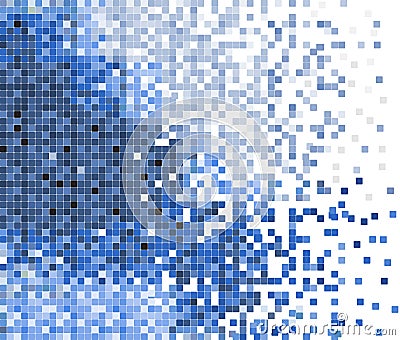 Abstract pixel mosaic vector background Vector Illustration