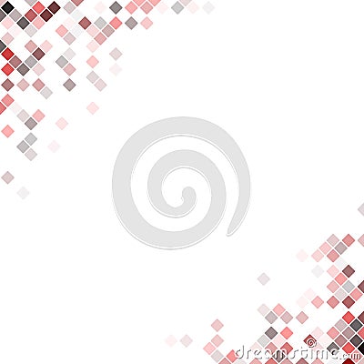 Abstract pixel square corner design background - vector illustration from rounded diagonal squares Vector Illustration