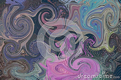 Abstract pixel twirls effects for background or texture Design, dreamy, style & art. Stock Photo