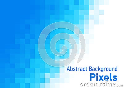 Abstract pixels background blue gradient colors geometric texture pattern vector illustration Vector Illustration