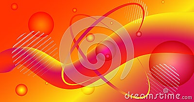abstract planetary concept with gradient color background Vector Illustration