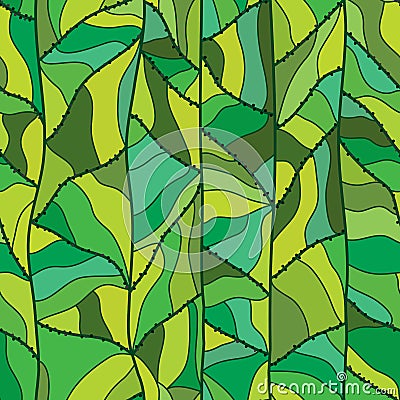 Abstract plant black pepper seamless pattern Vector Illustration