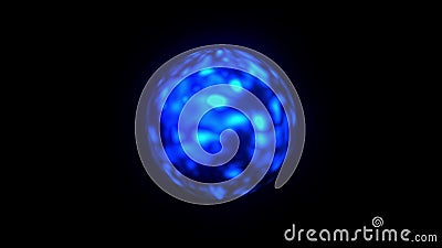 Abstract plasma ball with a iridescent surface. 3D rendering background, computer generated Stock Photo