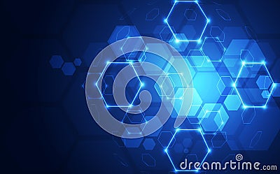 Abstract plexus connections background with technology concept, vector illustration Vector Illustration