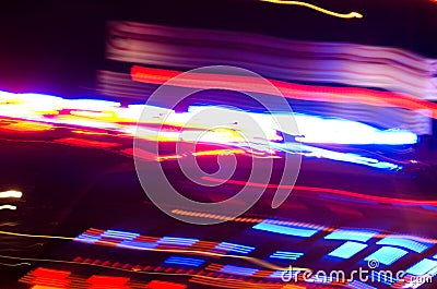 Abstract police lights Stock Photo