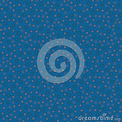 Abstract polka seamless pattern with colorful different balls on azure Stock Photo