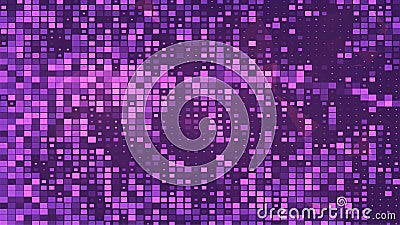 Abstract polygon background. Square pattern backdrop. Futuristic triangle mosaic. Random pixel tile grid. Modern technology Vector Illustration