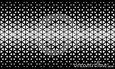 Abstract polygon black and white graphic triangle pattern. Vector Illustration