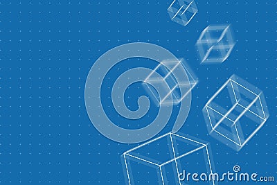 Abstract polygon digital technology data background. Computer connect network communication concept Stock Photo