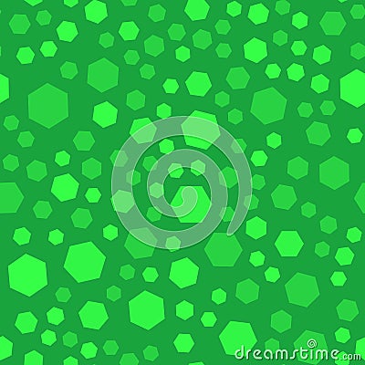 Abstract polygon seamles pattern, green color, vector Vector Illustration