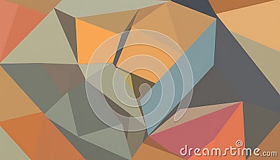 Abstract polygonal background, geometric facet pattern, modern design, Stock Photo, Generative AI Stock Photo