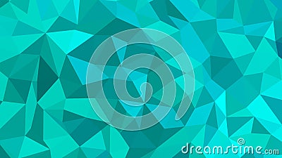 Abstract polygonal background. Modern Wallpaper. Dark Turquoise vector illustration Vector Illustration