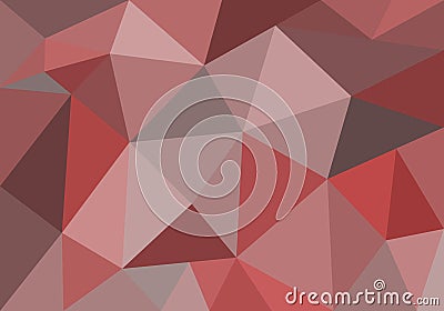 Abstract polygonal background for wallpaper, backdrop, banner, template, illustration, fabric and other applications. Red. Cartoon Illustration