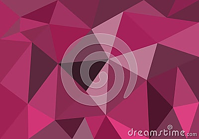 Abstract polygonal background for wallpaper, backdrop, banner, template, illustration, fabric and other applications. Pink. Rose. Cartoon Illustration