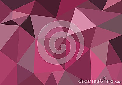 Abstract polygonal background for wallpaper, backdrop, banner, template, illustration, fabric and other applications. Pink. Rose. Cartoon Illustration