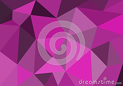 Abstract polygonal background for wallpaper, backdrop, banner, template, illustration, fabric and other applications. Pink. Rose. Cartoon Illustration