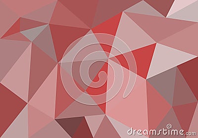 Abstract polygonal background for wallpaper, backdrop, banner, template, illustration, fabric and other applications. Red. Cartoon Illustration